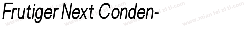 Frutiger Next Conden字体转换